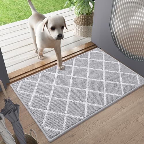 Finchitty Indoor Door Mat, Dirt Resistant Doormat, Light Grey - Image 6