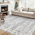 XLUEZ Area Rug 6x9 Living Room Rug, Machine Washable Vintage Distressed Boho by XLUEZ