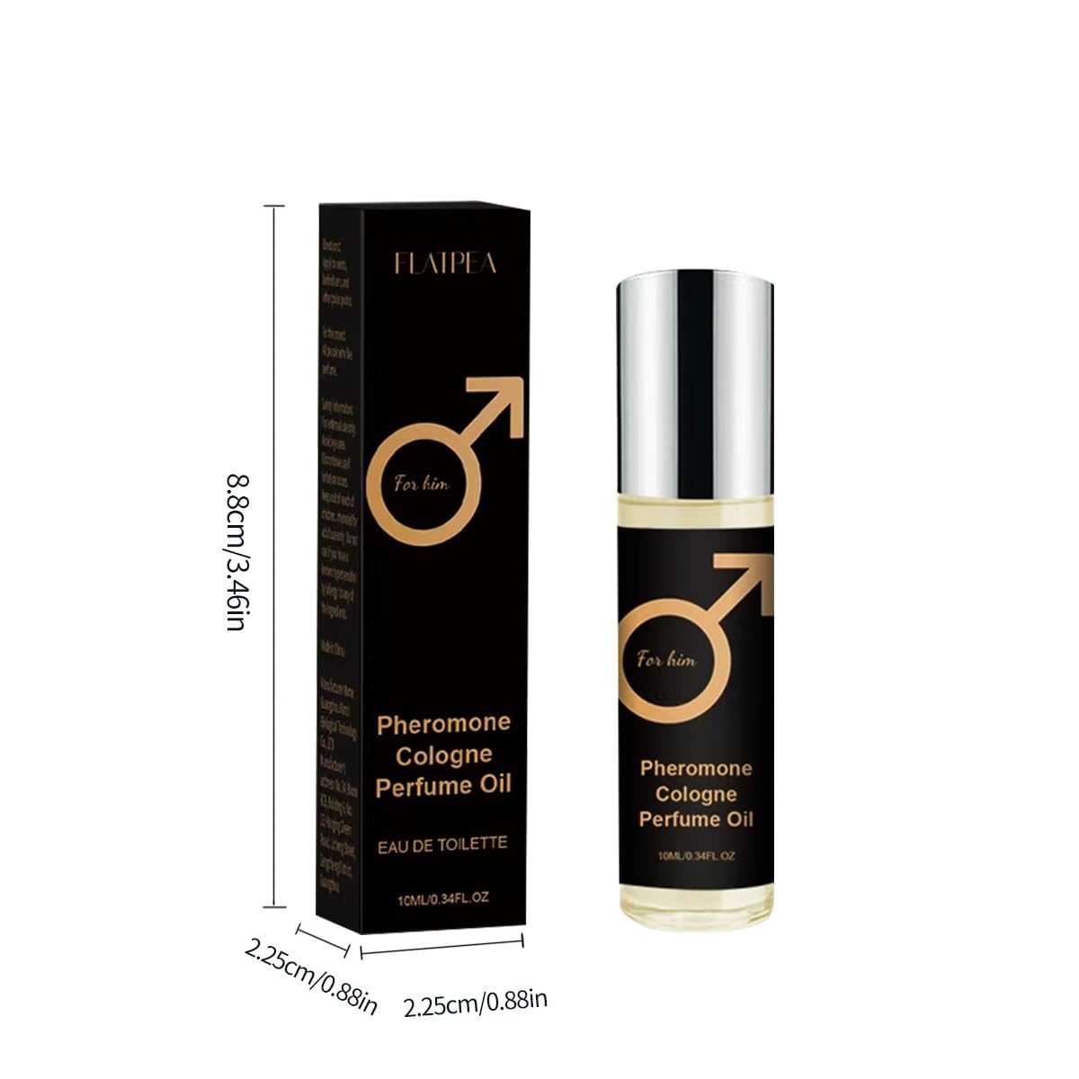 Pheromones Perfumes for Men - Long Lasting Attract - Enhance Charm Confidence - Personal Roll-on Perfume, Portable Perfume Male