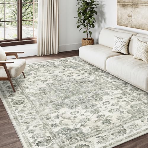 4x6 Green Neutral Area Rug by WondRg