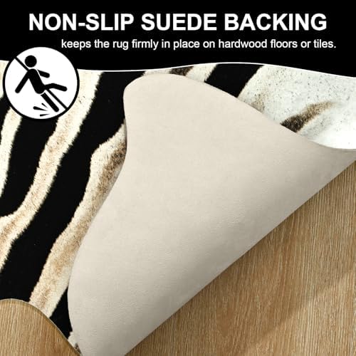 BENRON Small Zebra Rug, Animal Print Rug - Image 6