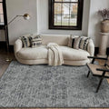 HUGEAR 5x7 Area Rug Black Washable Rugs by HUGEAR