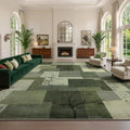 Large Area Rugs for Living Room, Modern Geometric Patchwork Carpet Non-Slip by Chewoo