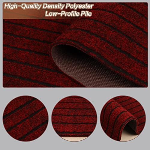 2' x 35' Runner Rugs with Rubber Backing, Indoor Outdoor Utility Carpet Runner - Image 2