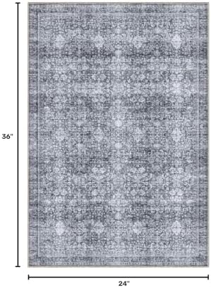 Sasttie 2x3 Area Rugs, Ultra-Soft Washable Rug - Image 2