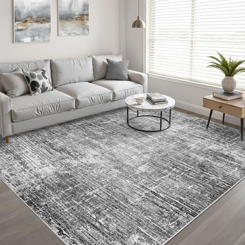 LOONGRUG 10x14 Area Rugs Washable Neutral Modern Rug - Image 6