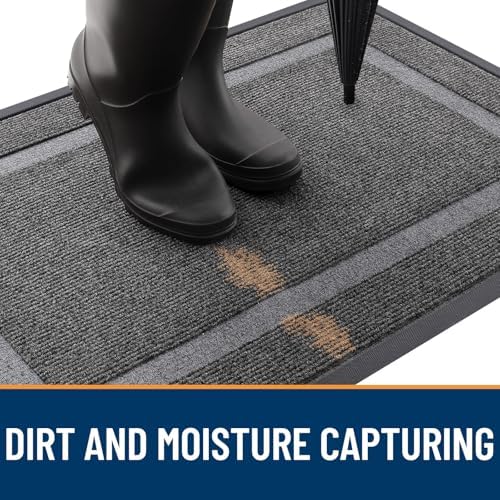 OLANLY Front Door Mat Outside 59x20, All-Season Heavy-Duty Rubber Doormat - Image 5
