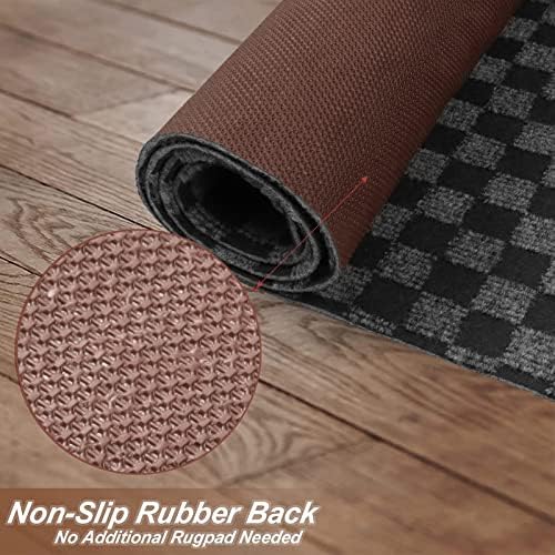 2' x 17' Runner Rugs with Rubber Backing, Indoor Outdoor Utility Carpet Runner - Image 3