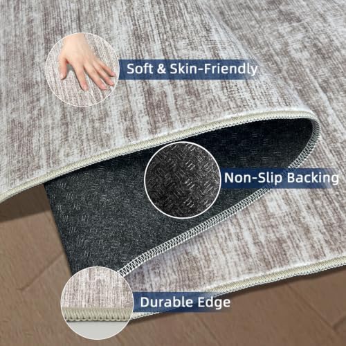 2x5 Washable Runner Rugs，Modern Abstract Rug Runner, Ultra-Thin Kitchen Runner - Image 4