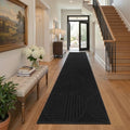 Findosom Hallway Runner Rug 2x10 Geometric High-Low Textured Runner by Findosom