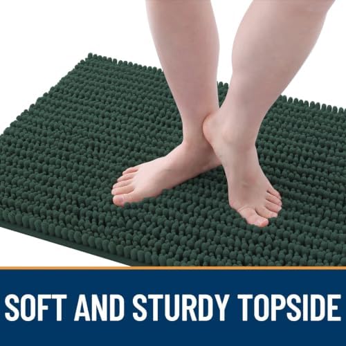 OLANLY Dog Door Mat for Muddy Paws 40x32, Ultra-Absorbent Chenille Mud Mat - Image 3