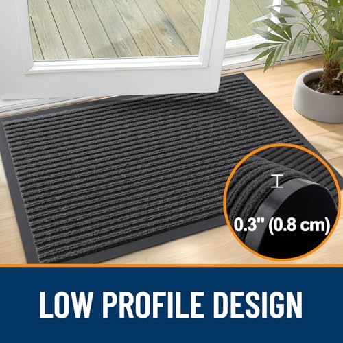 OLANLY 2-Pack Front Door Mats 33x21, Waterproof Heavy-Duty Doormats - Image 4
