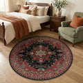 RELEANY Washable Area Rug, Round 4ft by RELEANY