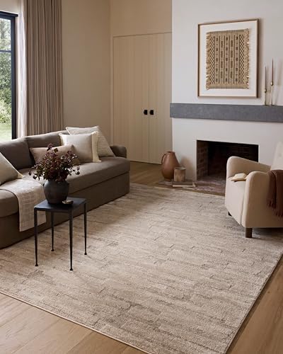 Loloi Amber Lewis Monty Collection MOT-04 Taupe/Beige 5'-3" x 7'-6", .50" Pile by Unknown
