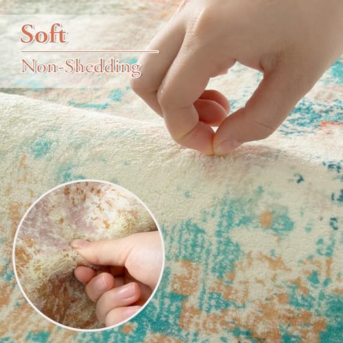 Lahome Abstract Kitchen Rugs Washable, 3x5 Ultra Thin Soft Small Area Rug - Image 5