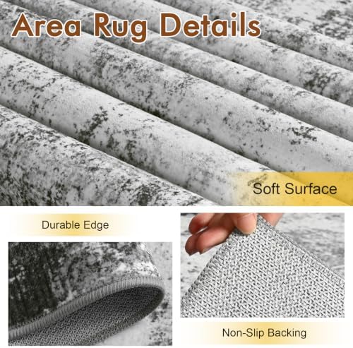 9x12 Ft Abstract Washable Area Rugs - Image 6