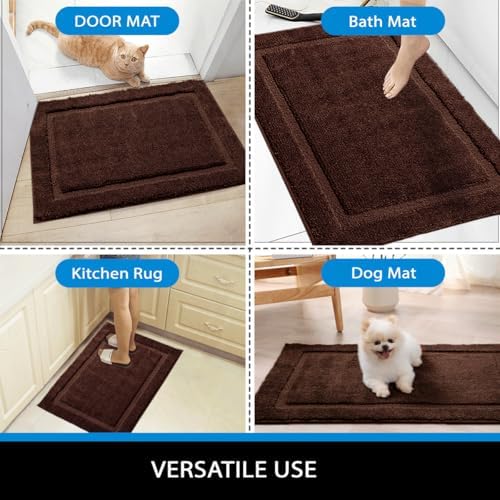Oiilores Door Mat Indoor Entrance, Dirt Trapper Entryway Rug - Image 6