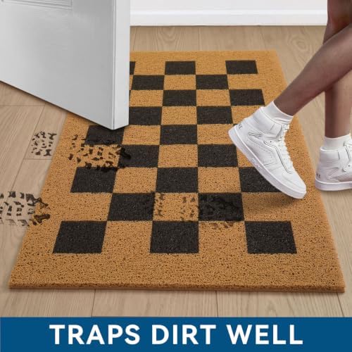 EARTHALL Door Mat Outdoor Indoor Doormat, Durable Floor Mat Non Slip Rug Ultra - Image 4