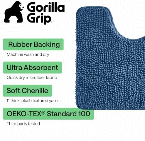 GORILLA GRIP Chenille Bath Rug Mat - Image 3