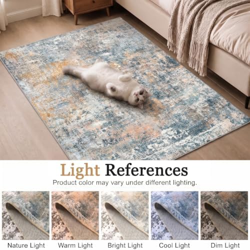 Small Washable Area Rug 2x3, Soft Non Slip Entryway Rug - Image 5