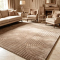 Brown Solid Area Rug 5x7, Washable Living Room Rug, Ultra Soft Indoor Rugs by MATIIUICarpet
