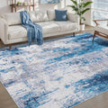 Ciicool 5x7 Area Rugs for Living Room, Modern Abstract Washable Carpet Blue by CIICOOLHomeDeco