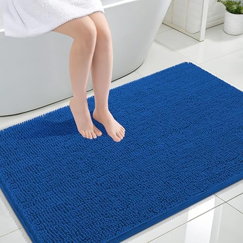 OLANLY Large Bathroom Rugs 47x32, Extra Soft Absorbent Chenille Bath Rugs by OLANLY