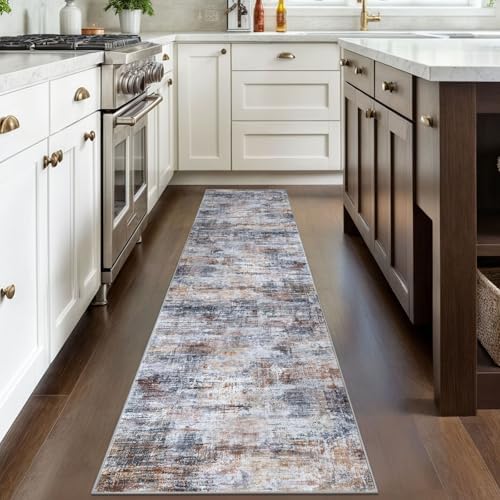 IOHOUZE Abstract Runner Rug 2x8 Ft Washable Runners - Image 3