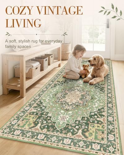 OLANLY 2x5 Washable Runner Rug, Soft Non Slip Carpet - Image 3