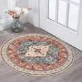 KOZYFLY Boho Round Rug 3 Ft Rugs by KOZYFLY