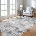 Abstract Washable Rug 4x7: Non Slip Modern Runner by HILORUUG