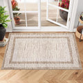 GarveeHome Modern Doormat 2x3 Distressed Bordered Washable Small Carpet by GarveeHome