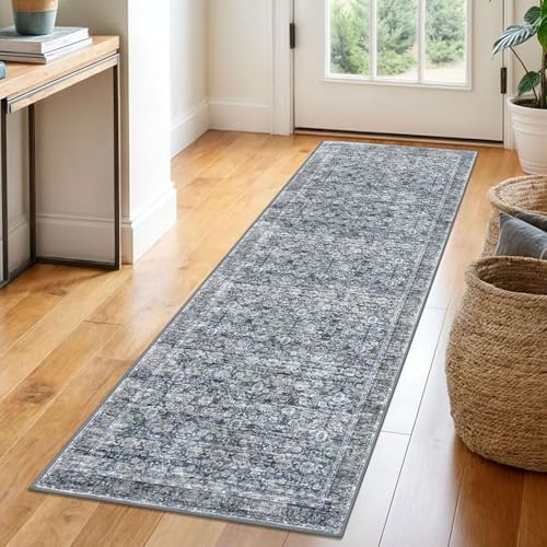 SIILOOM 2x6 Washable Runner Rug, Non Slip Soft Area Rug by SiiloomRug