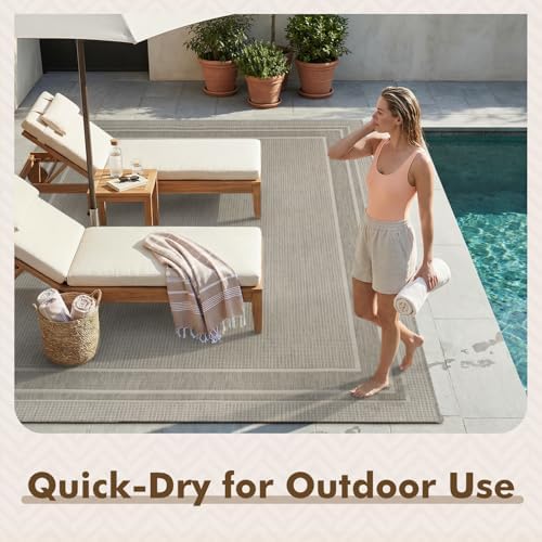 MontVoo-Outdoor Rug-Patio Rug 5x7 ft Polypropylene Indoor Outdoor Rugs Outdoor - Image 6