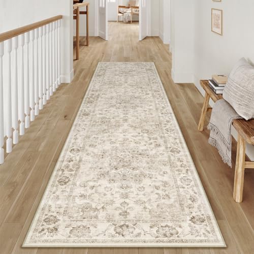 2x10 Beige Neutral Runner Rug by WondRg