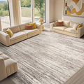 Area Rug Living Room-10X14 Abstract Washable Rug Dark Brown by MICGEEK