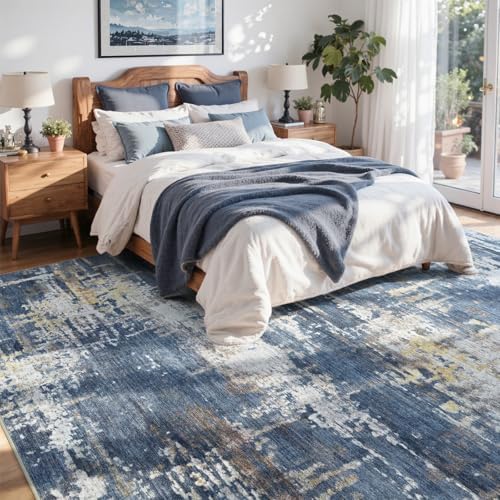 5x7 Ft Abstract Washable Area Rugs - Image 4