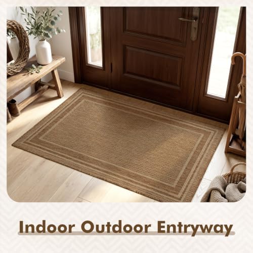 MontVoo-3x5 Outdoor Rug Porch Entryway Rug-Polypropylene Indoor Outdoor Rugs - Image 3