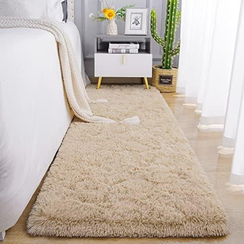 Chicrug Soft Runner Rug for Bedroom Living Room Plush Fluffy Rug 2x10 by ChicrugHomeDecor