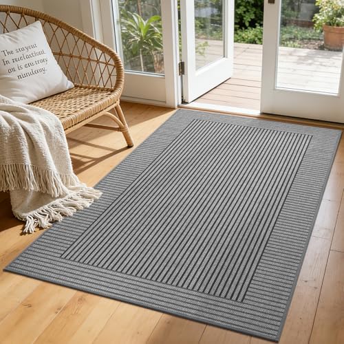Door Mat 35"x59", Thin Dirt Trapper Entryway Front Doormat by QiCaiJia