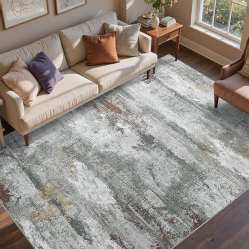 6x9 Ft Abstract Washable Area Rugs by Cuzwlovita