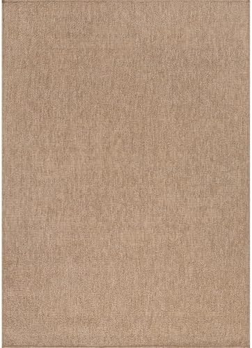 CAMILSON Easy Jute Rug 4x6, Indoor Outdoor Natural Color Fiber Area Rugs - Image 3