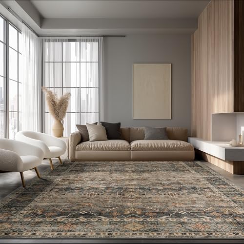Ruaruarug Washable Area Rug 9×12 by Ruaruarug