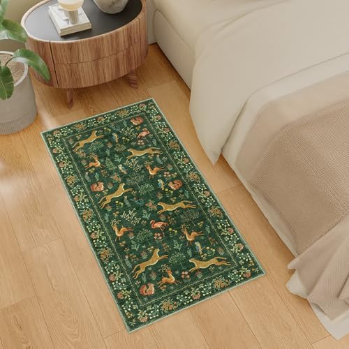 DUKINO 2x4 Rug for Entryway, Animal Washable Runner Rug for Kitchen - Image 4