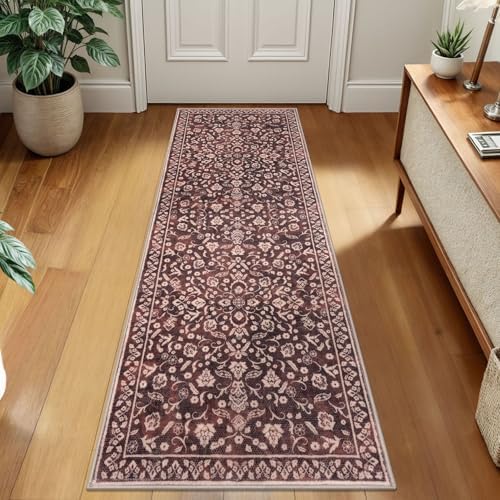 Washable Vintage 2x7 Runner Rug Non Slip Runners - Image 3