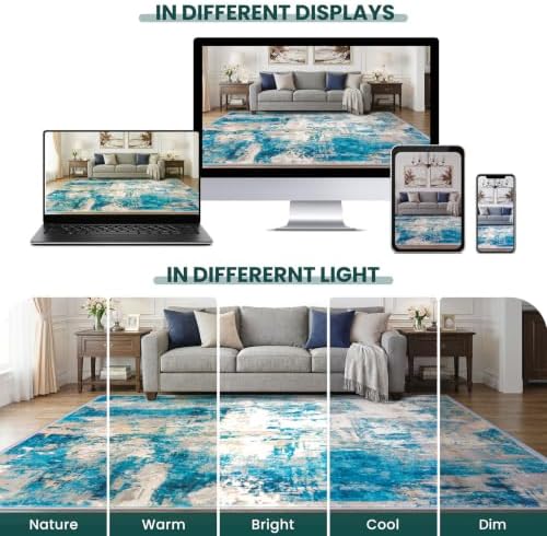 KOZYFLY Abstract Washable 3x5 Area Rug - Image 3