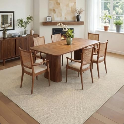 Garvee 8x10 Area Rugs for Living Room Solid Color Washable Rug - Image 3