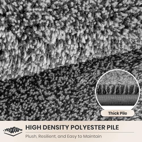 PURRUGS Hallway Runner Rug, Light Grey-Dark Grey - Image 4