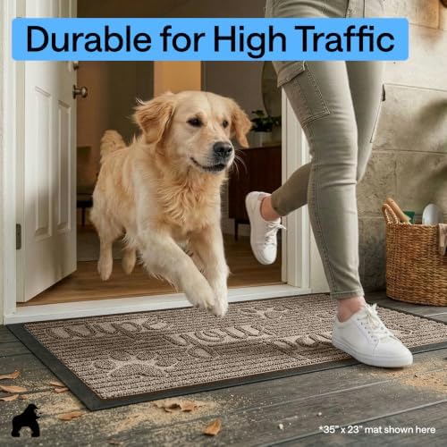 GORILLA GRIP WeatherMAX Door Mat, Indoor Outdoor Use - Image 6