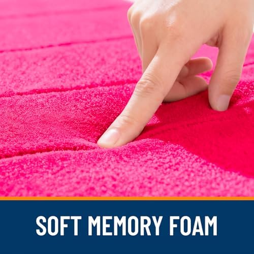 OLANLY Memory Foam Large Bath Mat 59x34, Super Soft Absorbent Bathroom Rugs - Image 5